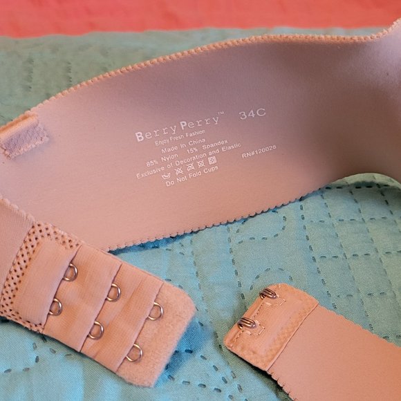 Parfait Berry Perry nude-bare strapless padded bra. Sz: 34C - Picture 5 of 7